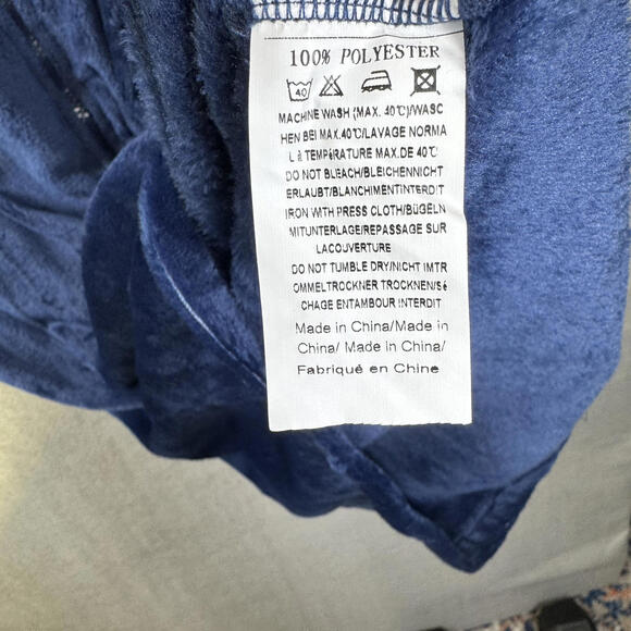 Ekouaer Women's XL Plush Zip-Up Long Robe Housecoat Full Length Pockets SOFT - Picture 4 of 7